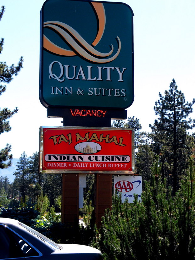 Menu for Taj Mahal Indian Cuisine in South Lake Tahoe, California